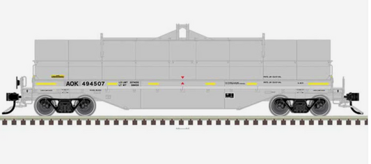 Atlas Master Line 50006763 N Scale - 2' Coil Steel Car with Fishbelly Side Sill Arkansas-Oklahoma AOK #494621
