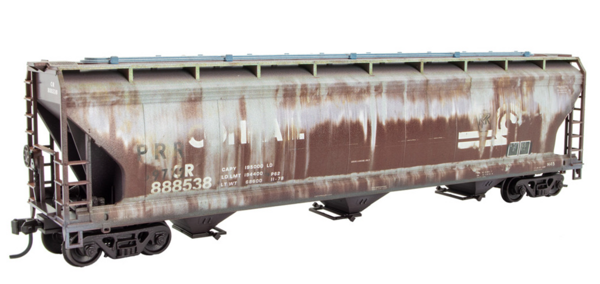 Micro-Trains by Atlas Grit & Grime 2200-10007 HO Scale - ACF 3 Bay Covered Hopper Weathered Conrail #888538