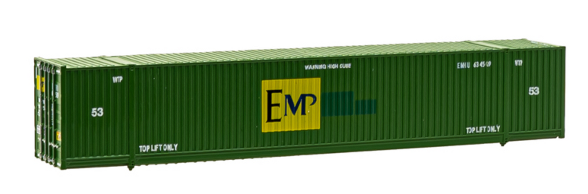 Atlas 50 005 944 N Scale -  53 Ft. Containers (3-Pack) EMP