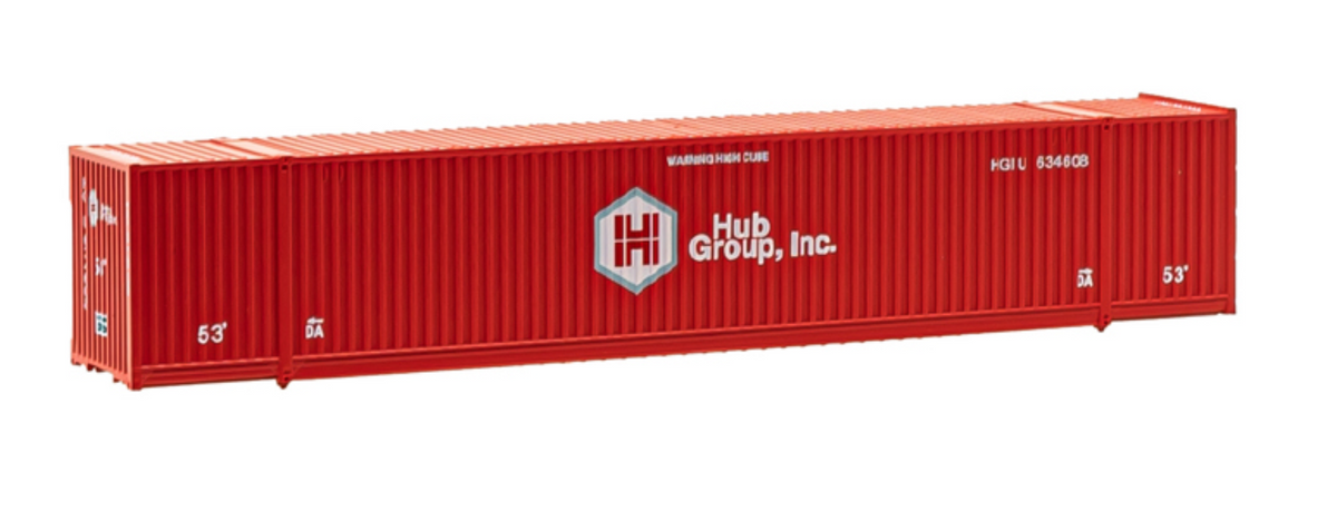 Atlas 50 005 953 N Scale -  53 Ft. Containers (3-Pack) Hub Group