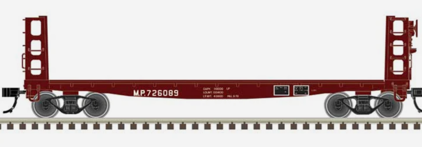Atlas 50006952 N Scale - 42' Pulpwood Flatcar with Load Missouri Pacific #726089