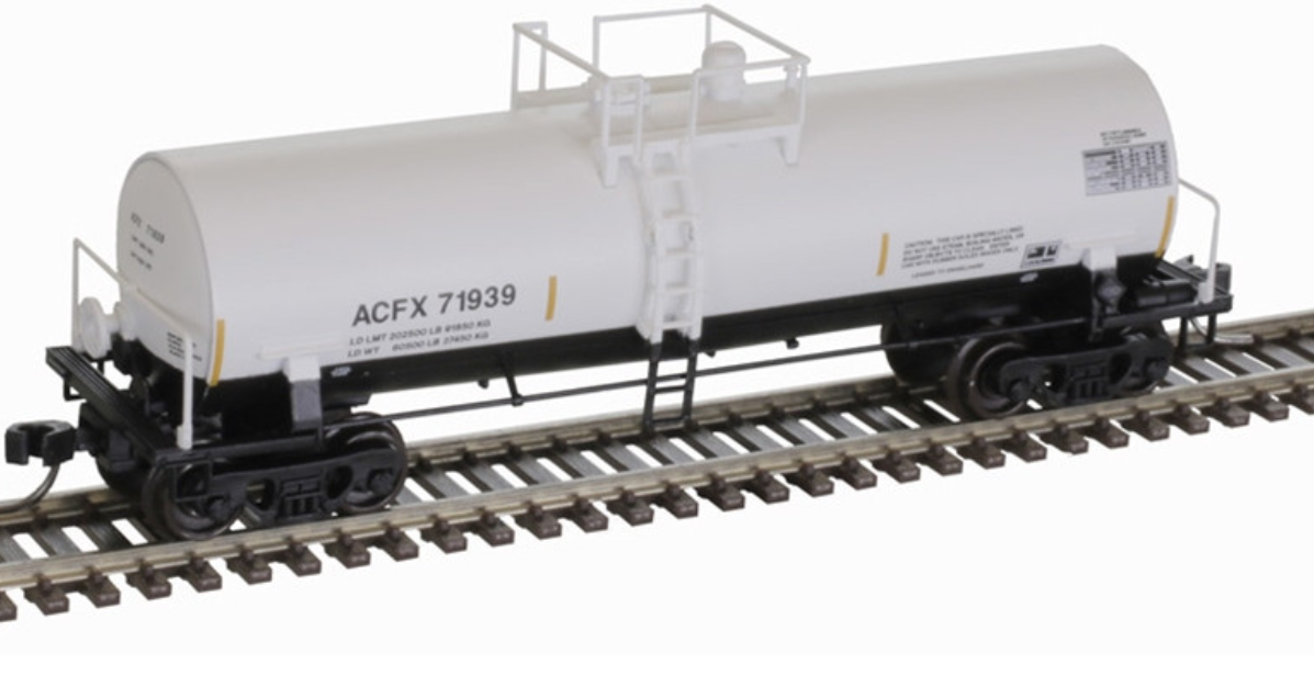 Atlas Master Line 50006150 N Scale -  Kaolin Tank Car ACFX #71939