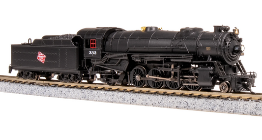 Broadway Limited BLI 7836 N Scale - USRA Heavy Mikado DCC/Sound Milwaukee Road #333