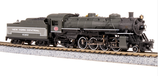 Broadway Limited BLI 7858 N Scale - USRA Light Mikado DCC/Sound NYC #6362 Two-Tone Gray