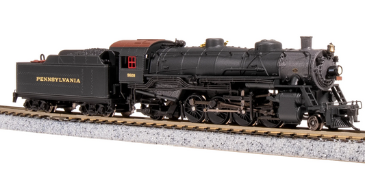 Broadway Limited Imports (BLI) Steam Engine - Light Mikado Sound/DCC/DC PRR #962  N Scale