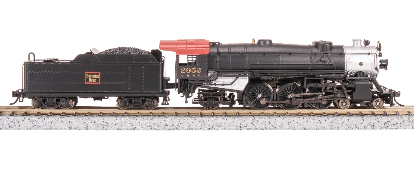 Broadway Limited BLI 7985 N Scale - Heavy Pacific 4-6-2 DCC/Sound CBQ #2952