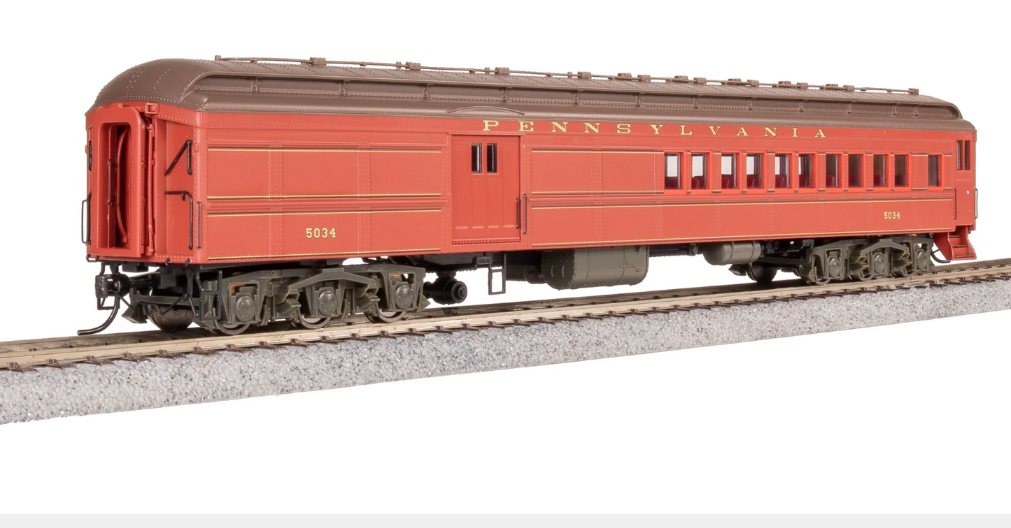 Broadway Limited 8980 HO Scale - PB70 Coach-Baggage Combine, PRR 5034, 1930's Paint