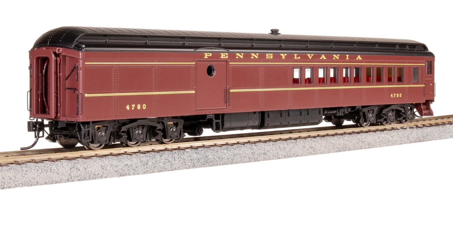 Broadway Limited 8982 HO Scale - PB70 Coach-Baggage Combine, PRR 4780, late-1940's Paint