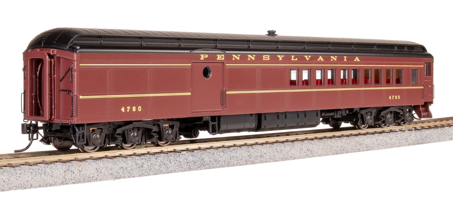 Broadway Limited 8983 HO Scale - PB70 Coach-Baggage Combine, PRR 5120, late-1940's Paint