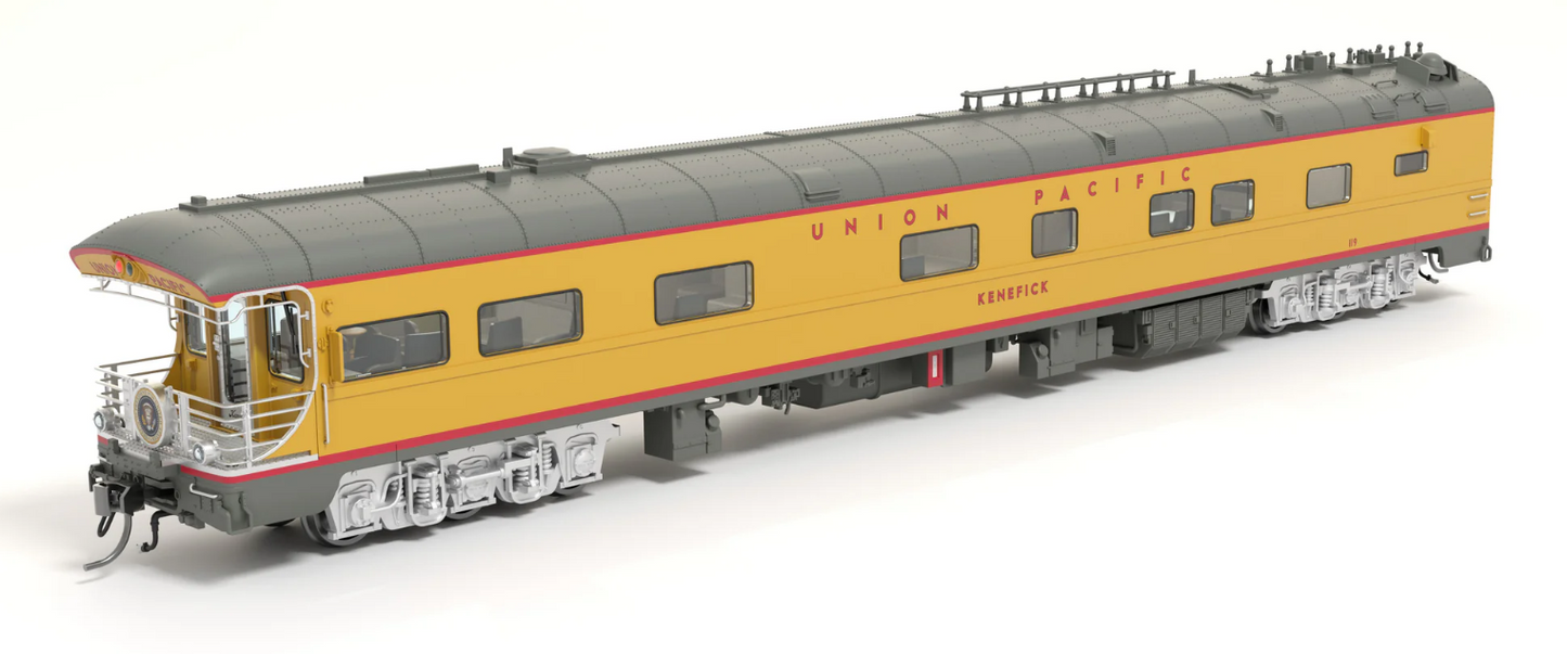 Broadway Limited 9014 HO Scale - Union Pacific Business Car, "George Bush Funeral Train" Drumhead UP #119