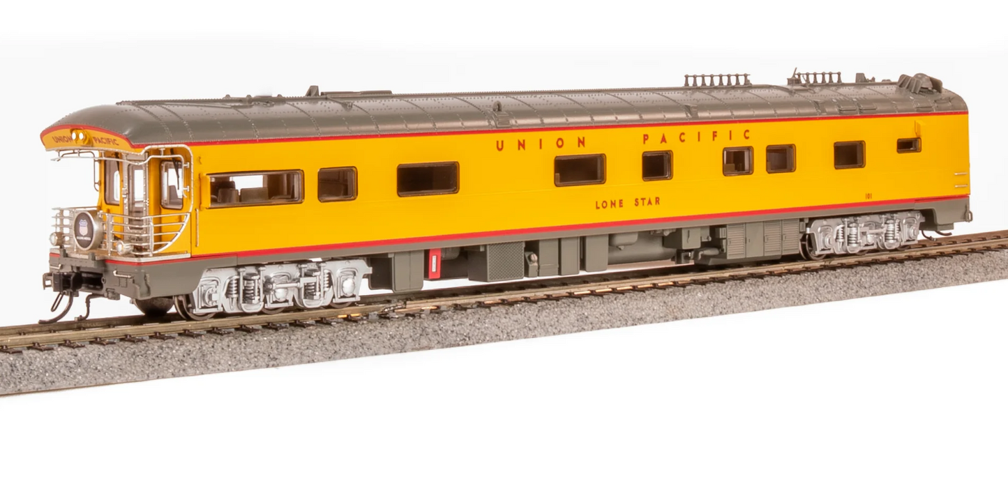 Broadway Limited 9595 HO Scale - Union Pacific Business Car,  "Lone Star", Black "Building America" Drumhead UP #101
