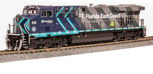 Broadway Limited BLI 9869 HO Scale - GE ES44AC DC/Silent (DCC Ready) FEC Modern Grupo Mexico Scheme #810