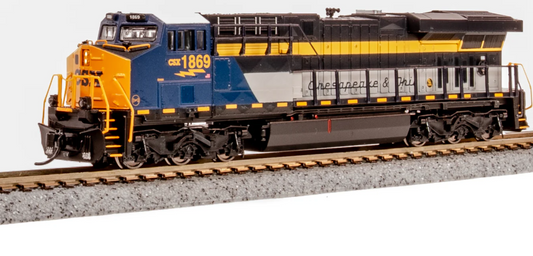 Broadway Limited BLI 9887 N Scale - ES44AC DC/Silent CSX C&O Heritage Paint #1869