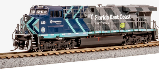 Broadway Limited BLI 9891 - ES44AC DC/Silent, FEC Modern Grupo Mexico Paint #810