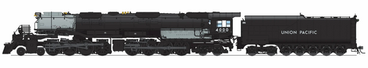 Broadway Limited Imports (BLI) 9503 UP Big Boy 4-8-8-4, #4000, 1941 Appearance w/ As-Delivered Aftercooler, 25-C-100 Coal Tender, Paragon4 Sound/DC/DCC, Smoke, HO