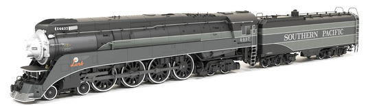 Broadway Limited BLI 9844 HO Scale - Southern Pacific GS-4 Steam Engine DCC/Sound & Smoke, "Lark" Two-Tone Gray Fantasy Paint #4437