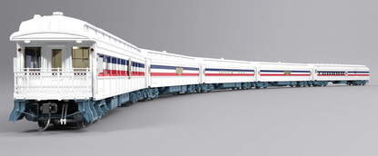Broadway Limited BLI9712 HO Scale 1947 Freedom Train Heavyweight 5-Car Passenger Set, 1947 Scheme