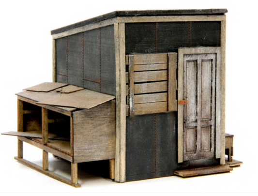 Banta Modelworks 2144 HO Scale - Lineside Shed Laser Structure Kit