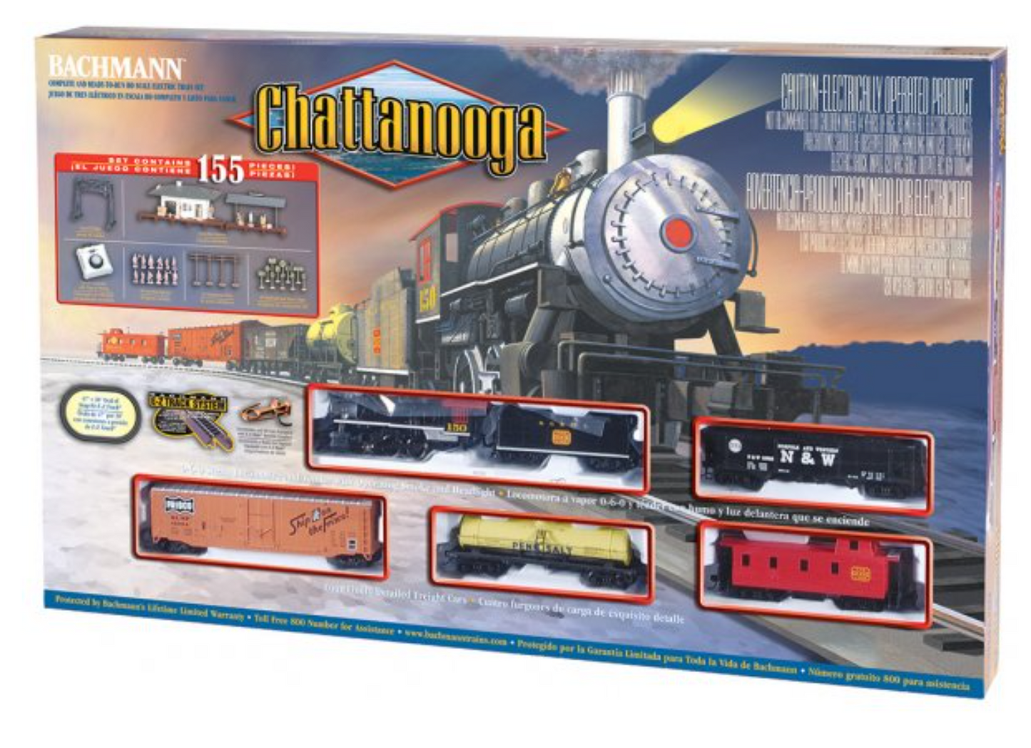 Bachmann 00626 HO Scale Chattanooga Train Set