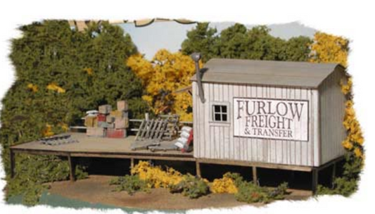 Bar Mills Scale Model Works 712 Furlow Freight & Transfer Kit HO Scale