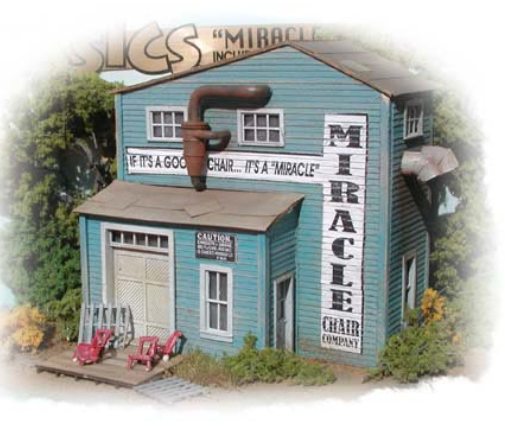 Bar Mills Scale Model Works 732 Miracle Chair Company Kit HO Scale