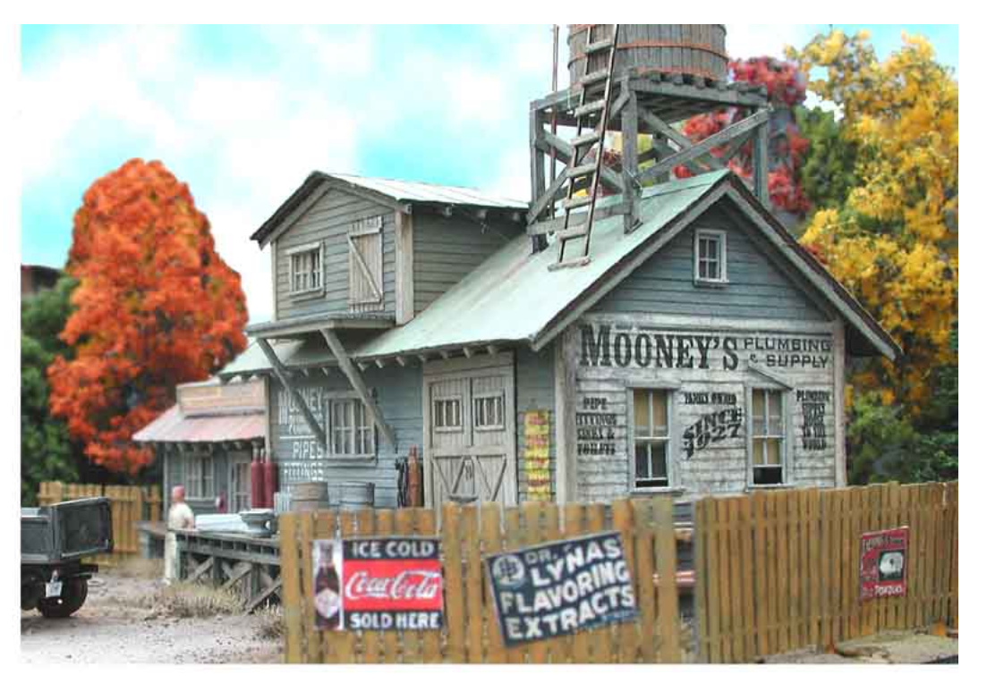 Bar Mills Scale Model Works 821  Mooney's Plumbing Emporium N Scale