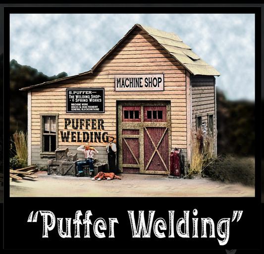 Bar Mills Scale Model Works 5032 Puffer Welding Shop HO Scale