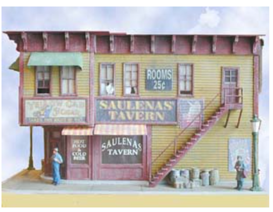 Bar Mills Scale Model Works 932 Saulena's Tavern HO Scale
