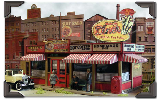 Bar Mills Scale Model Works 302 Sweaty Betty's Dinner Co. Kit HO Scale