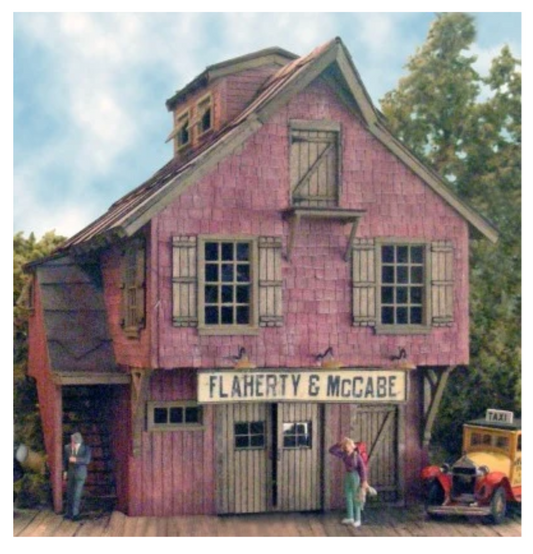 Bar Mills Scale Model Works 1340 HO Scale Flaherty & McCabe - Craftsman Kit