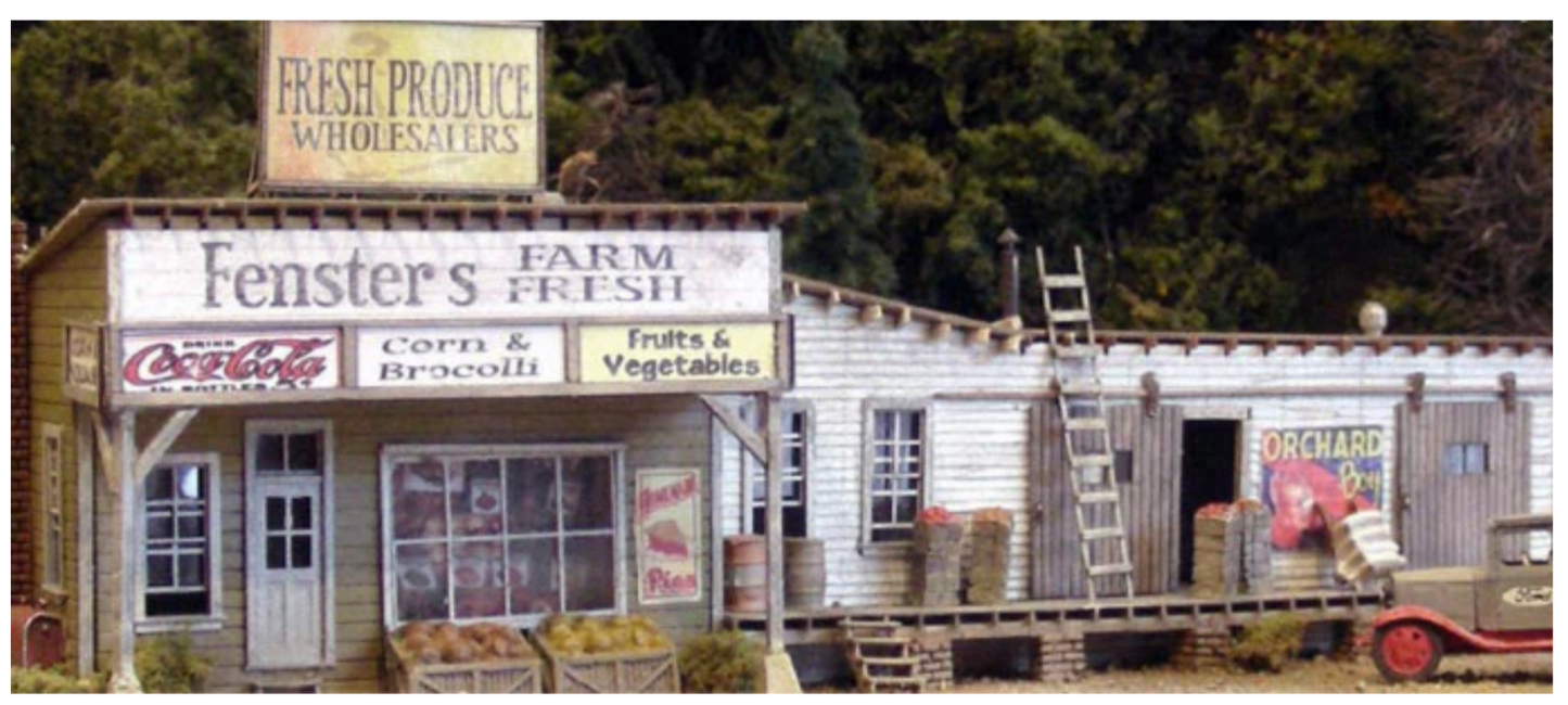 Bar Mills Scale Model Works 142 HO Scale Fenster's Farm Fresh - Craftsman Kit