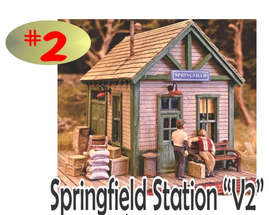 Bar Mills Scale Model Works 312 HO Scale Springfield Station 2 - Craftsman Kit