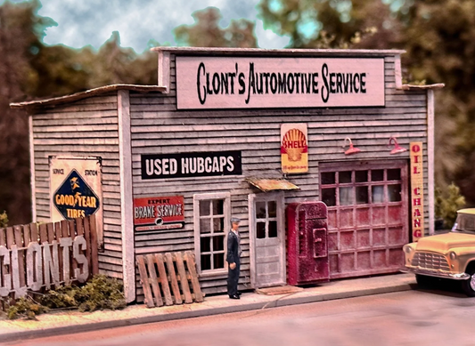 Bar Mills Scale Model Works 5012 HO Scale - Clont's Automotive Service Laser Craftsman Kit