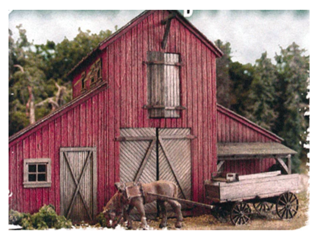 Bar Mills Scale Model Works 502 HO Scale The Barn at Jackson Corners - Craftsman Kit