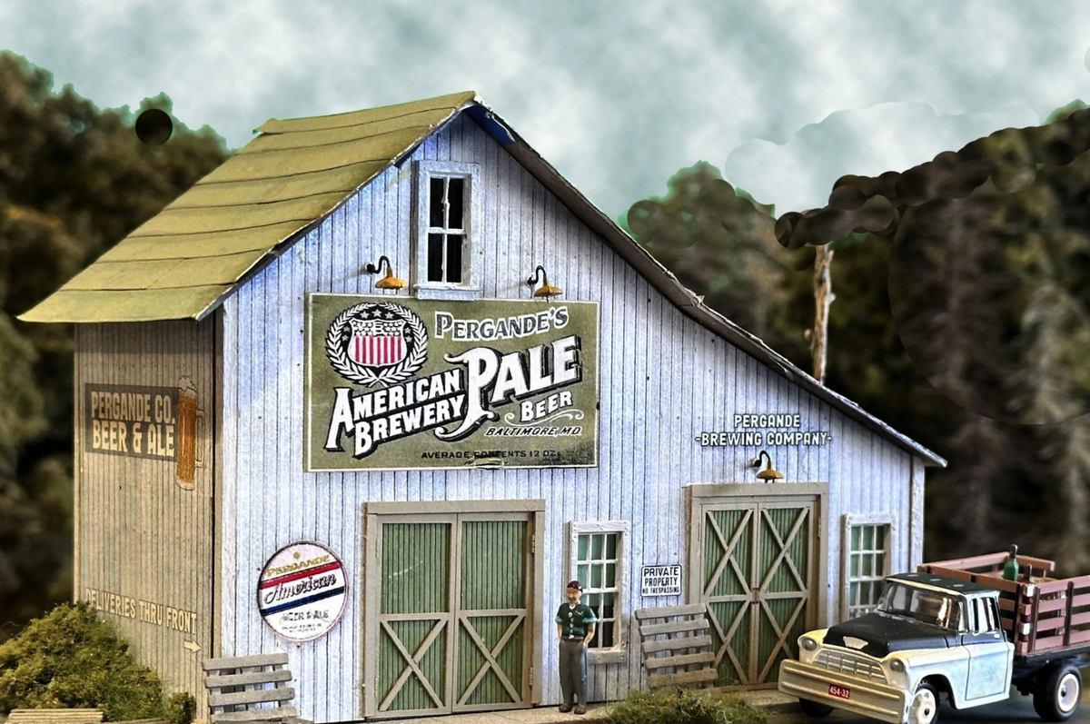 Bar Mills Scale Model Works 5052 HO Scale - Pergande Pale Ale Laser Craftsman Kit