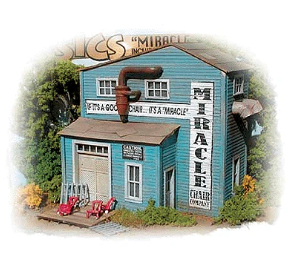 Bar Mills Scale Model Works 732 HO Scale The Miracle Chair Co.- Craftsman Kit