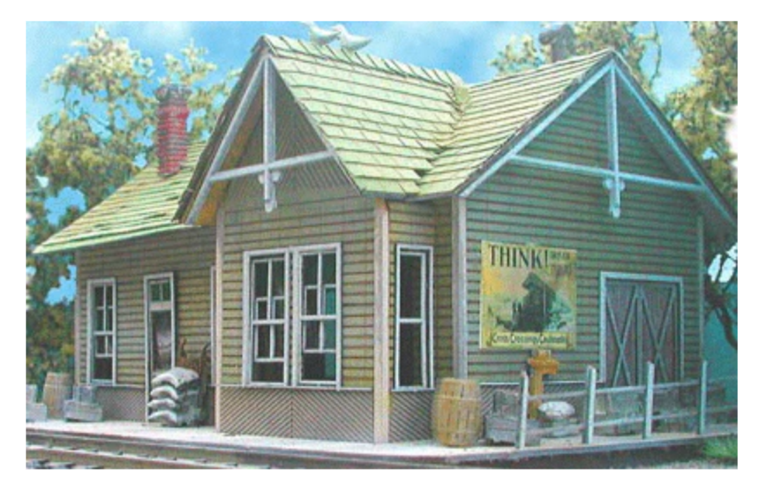 Bar Mills Scale Model Works 912 N Scale Whistlestop Junction - Craftsman Kit