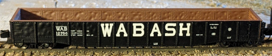 Bluford Shops 52188 N Scale - 52'6" 15-Panel Heavily Dented Mill Gondolas Wabash #12739