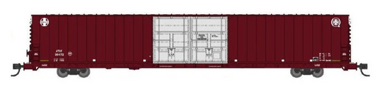 Bluford Shops BLU86600 N Scale - PS 86' Auto Parts Double Door Boxcar Santa Fe #36672