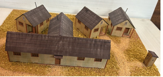 Motrak Models 83035 - Camp with Mess Hall - HO Scale Kit
