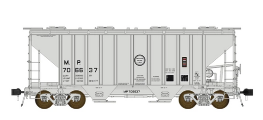 Class One Model Works FC01012 HO Scale - PS 3000CD Two-Bay Hopper Missouri Pacific #706610