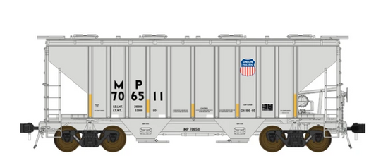 Class One Model Works FC01016 HO Scale - PS 3000CD Two-Bay Hopper MP/UP Merger #706511