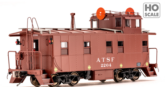 Class One Model Works - Peaked Roof Caboose Santa Fe #2204 HO Scale