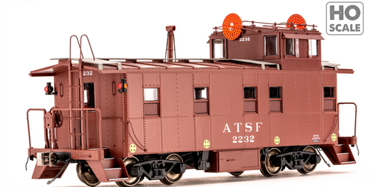 Class One Model Works - Peaked Roof Caboose Santa Fe #2232 HO Scale