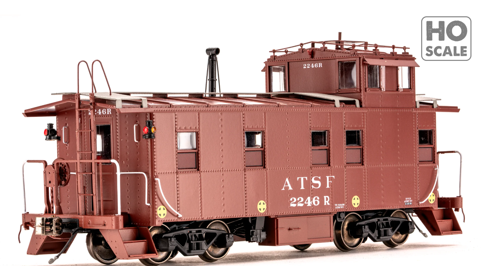 Class One Model Works - Peaked Roof Caboose Santa Fe #2246R HO Scale ...