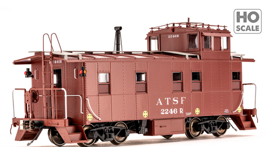 Class One Model Works - Peaked Roof Caboose Santa Fe #2246R HO Scale