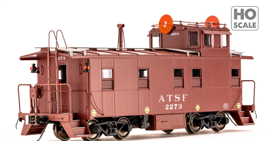 Class One Model Works - Peaked Roof Caboose Santa Fe #2273 HO Scale