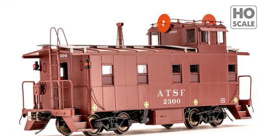 Class One Model Works - Peaked Roof Caboose Santa Fe #2300 HO Scale