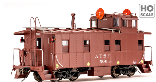 Class One Model Works - Peaked Roof Caboose Santa Fe #506 HO Scale