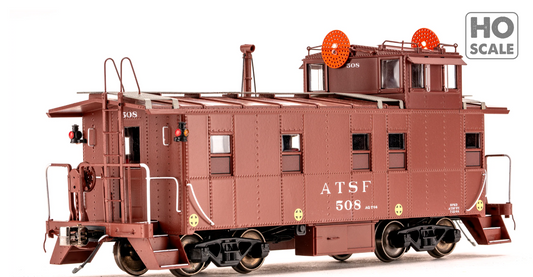 Class One Model Works - Peaked Roof Caboose Santa Fe #508 HO Scale